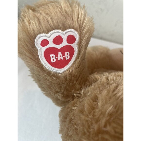 Build A Bear Plush Teddy Tan Stuffed Light Brown 16 BAB Embroidered Eyes - Picture 6 of 8
